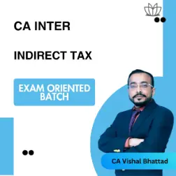CA Inter Indirect Tax (Exam Oriented Batch) For Ma…